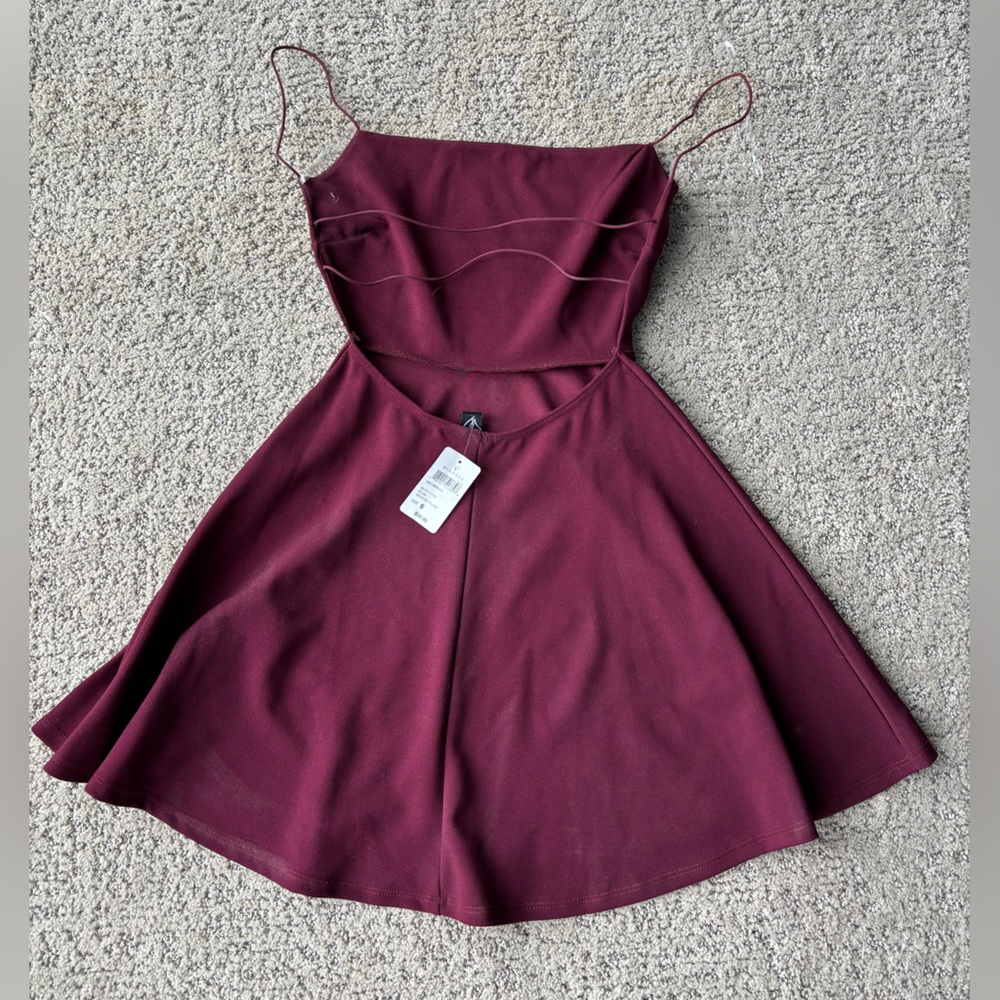 Windsor Burgundy Skater Dress